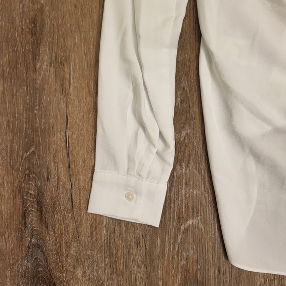 Anthropologie Maison d'ameile Wrap Blouse X-small White - Picture 4 of 9